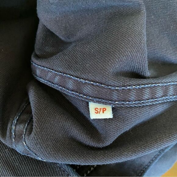 L’AGENCE Eisenhower Navy Military Crop Jacket Epaulettes Sz S NWT - Picture 11 of 12